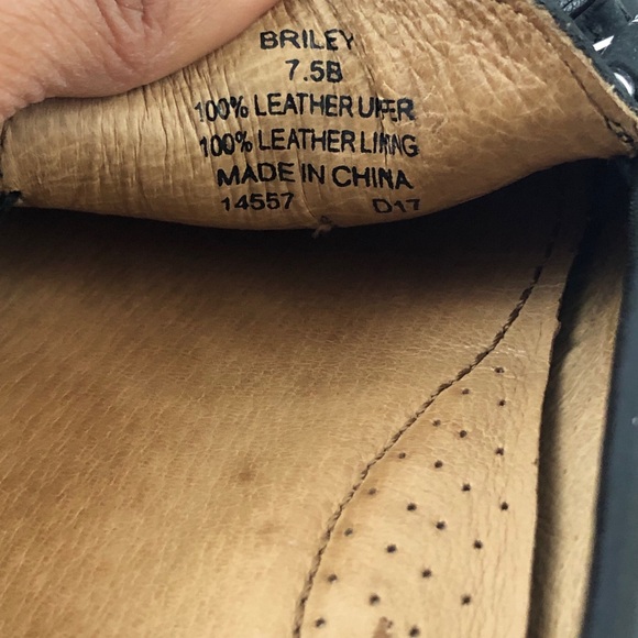 Lauren Ralph Lauren Loafers Women 7.5 Black Leather Briley Slip on Moccasin - Picture 13 of 13